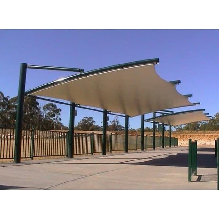 Kanopi Membran Cianjur dengan Konstruksi Kuat